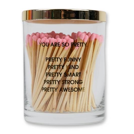 Limited Edition: You Are So Pretty Match + Rocks Glass Duo