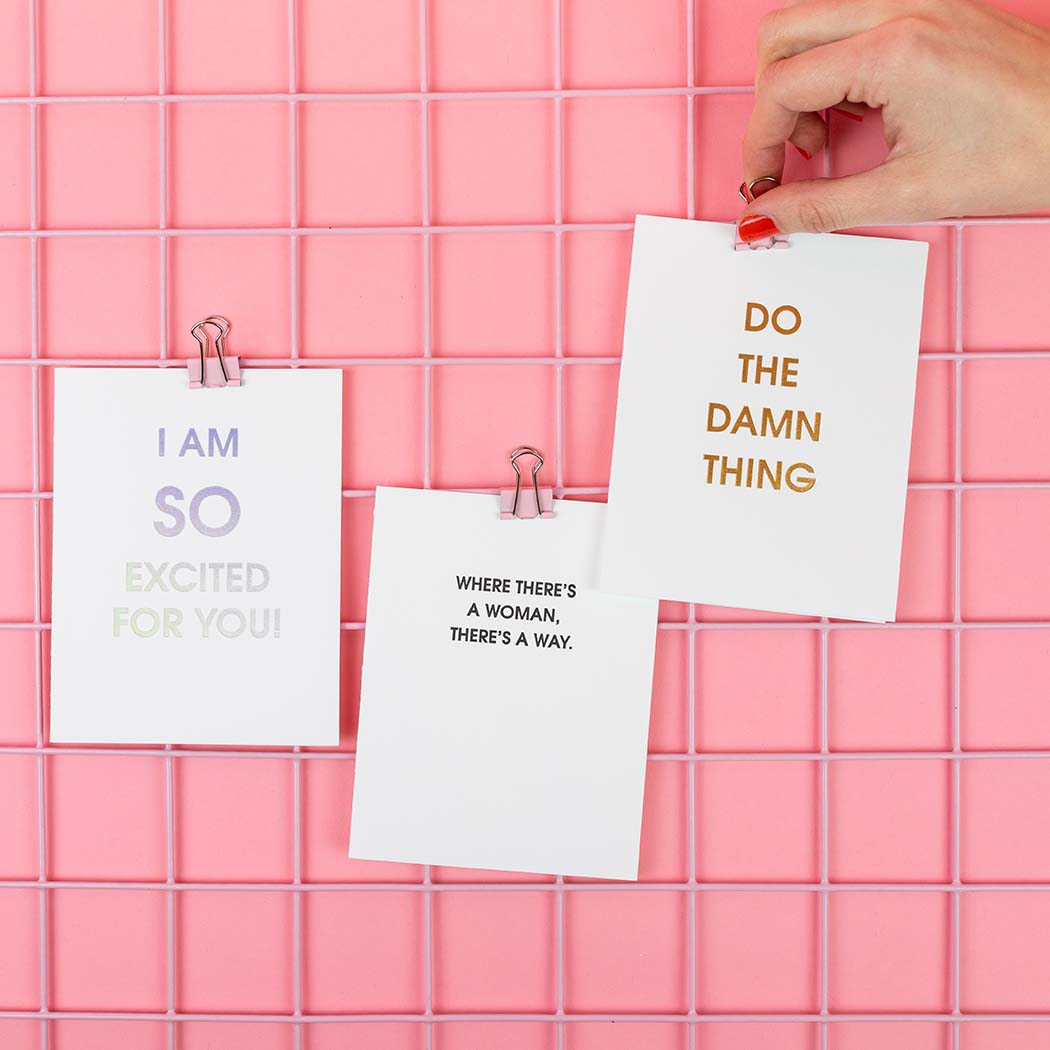 Where There's A Woman There's A Way - Letterpress Card