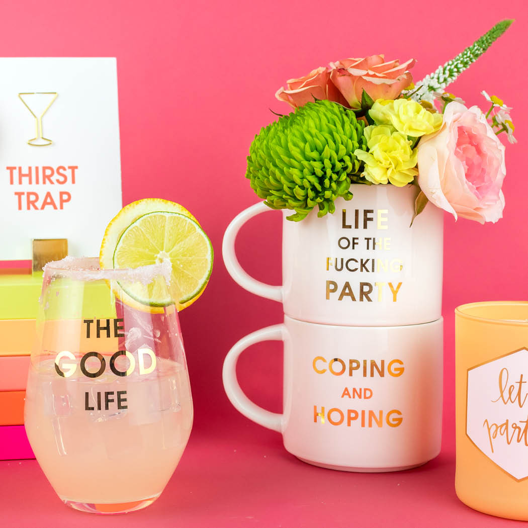 Life of the Fucking Party - Gold Metallic Mug