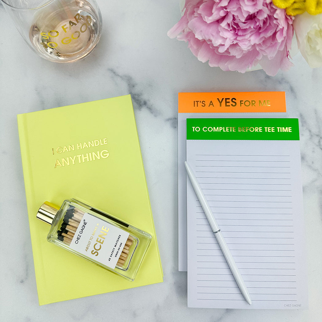 To Complete Before Tee Time - Lined Notepad