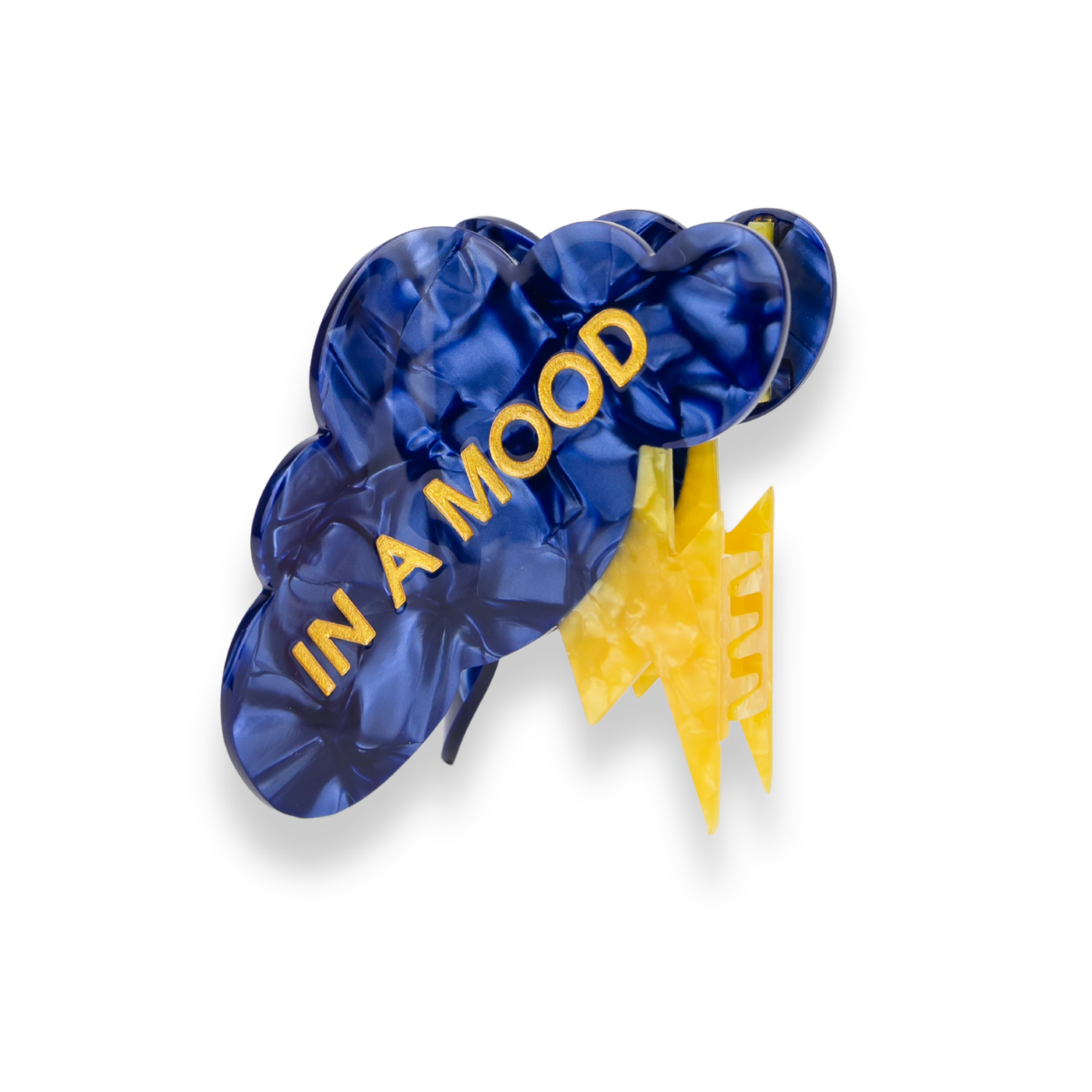 In A Mood - Lightning Cloud - Acetate Hair Claw Clip