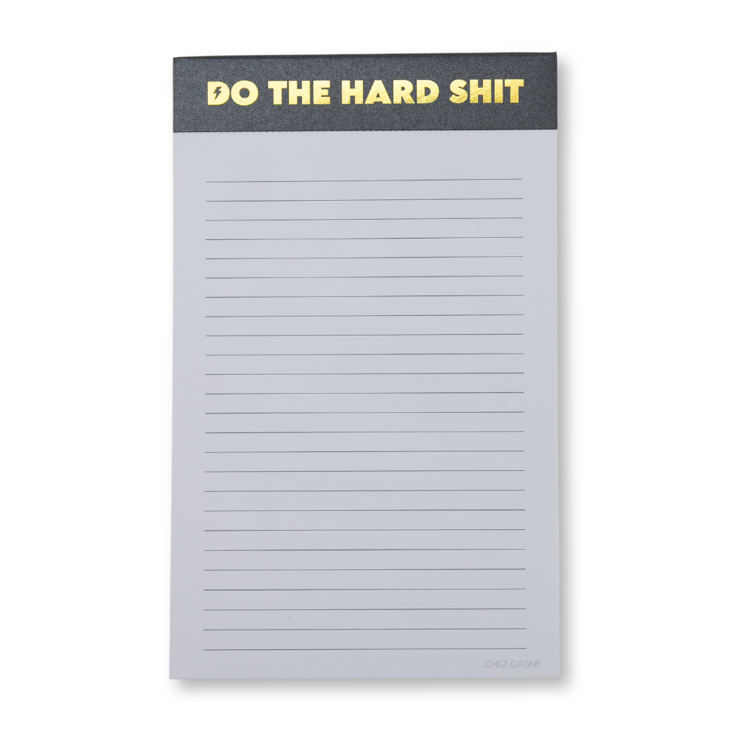 Do The Hard Shit - Lined Notepad  - Hystar Black - 5"x8"