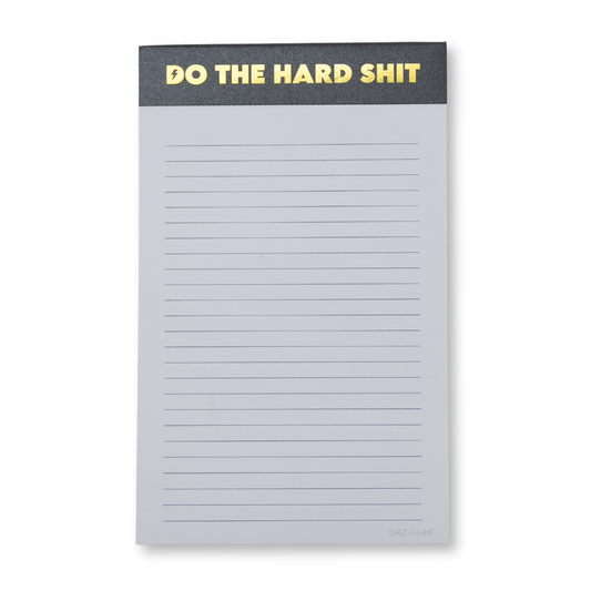 Do The Hard Shit - Lined Notepad  - Hystar Black - 5"x8"