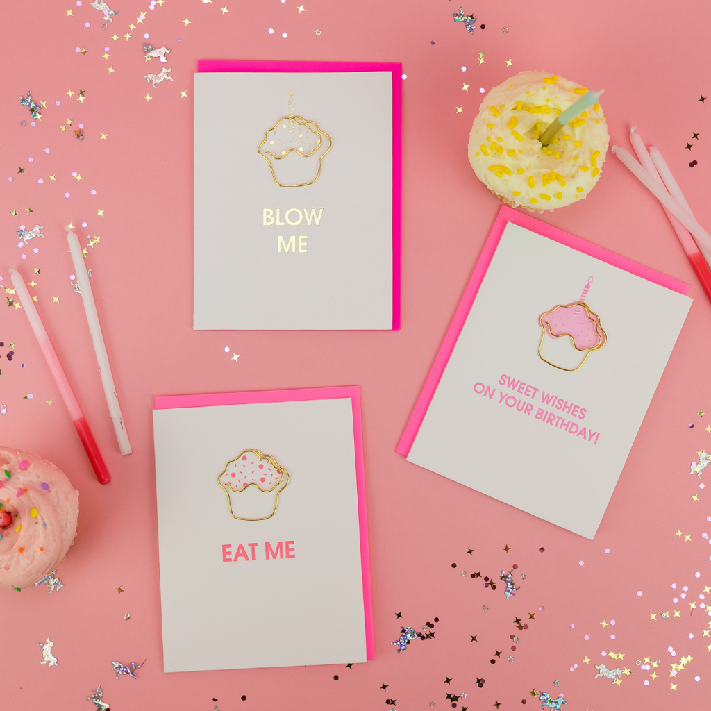 Blow Me - Paperclip Letterpress Card