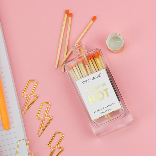 Coming In Hot - Glass Bottle Safety Matches