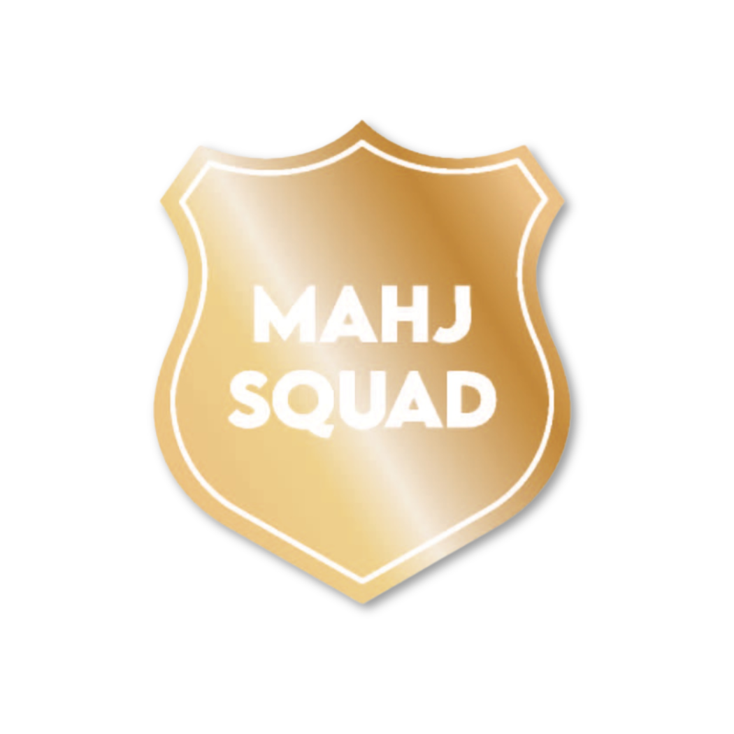 Mahj Squad - Mahjong  - Funny Vinyl Sticker