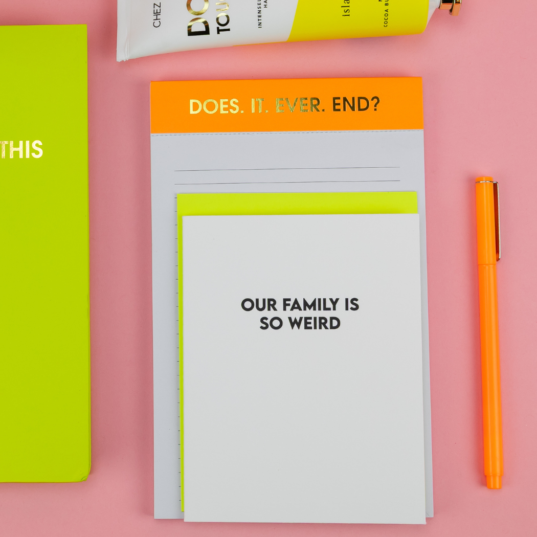 Does It Ever End? - Lined Notepad