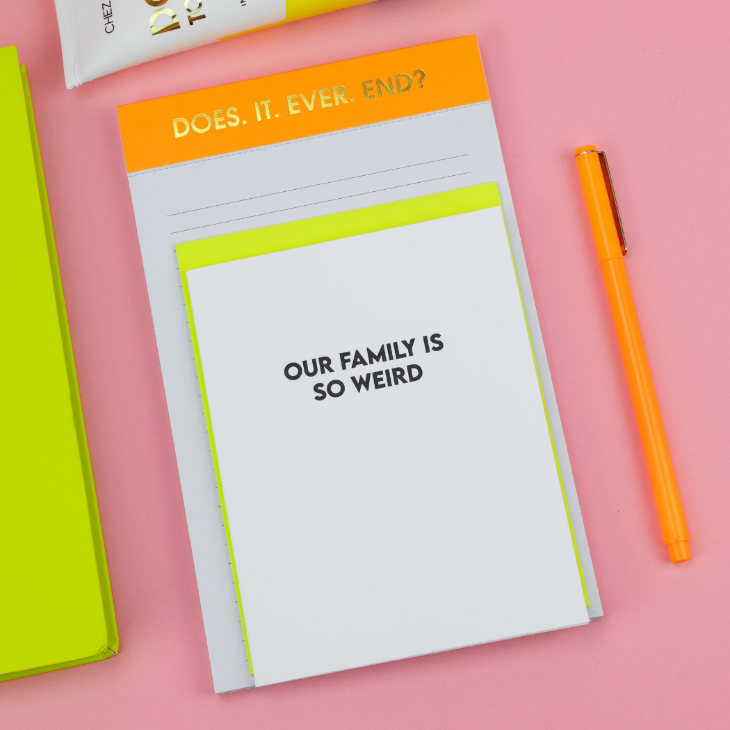 Does It Ever End? - Lined Notepad