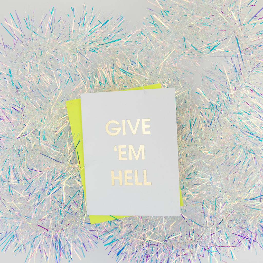Thanks For Nothing - JK You're The Best- Letterpress Card