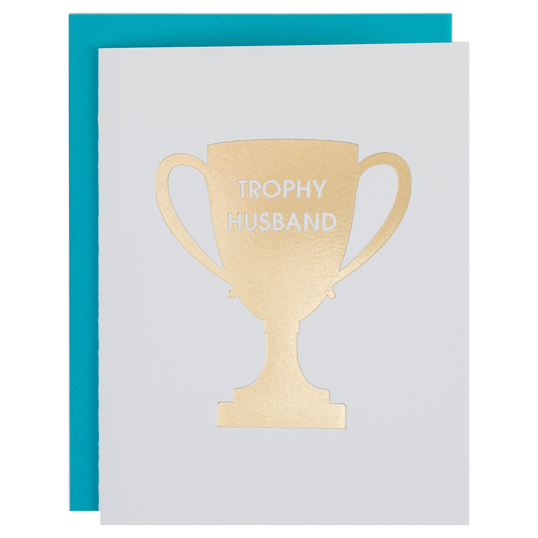 Trophy Husband - Letterpress Card