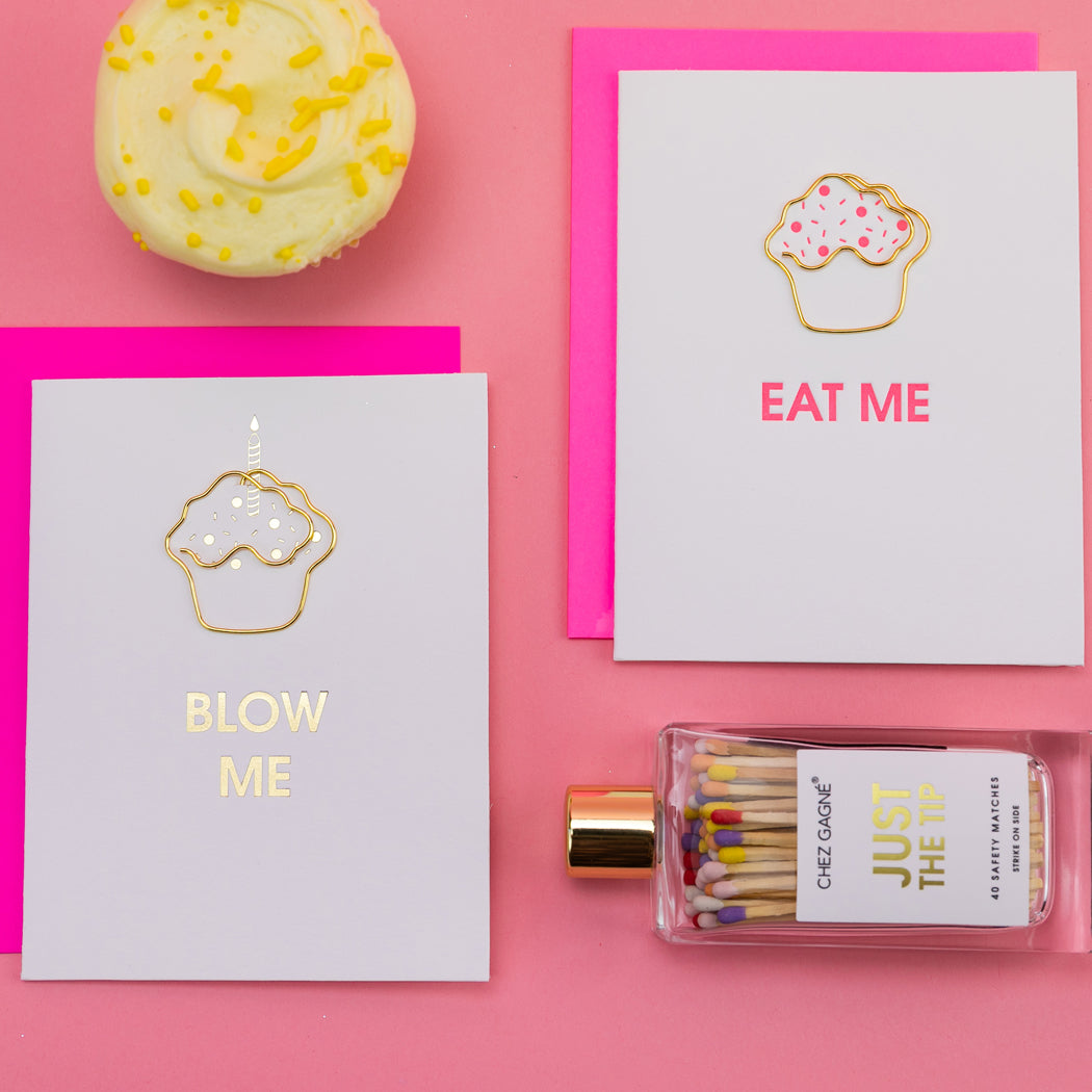 Eat Me - Paperclip Letterpress Card