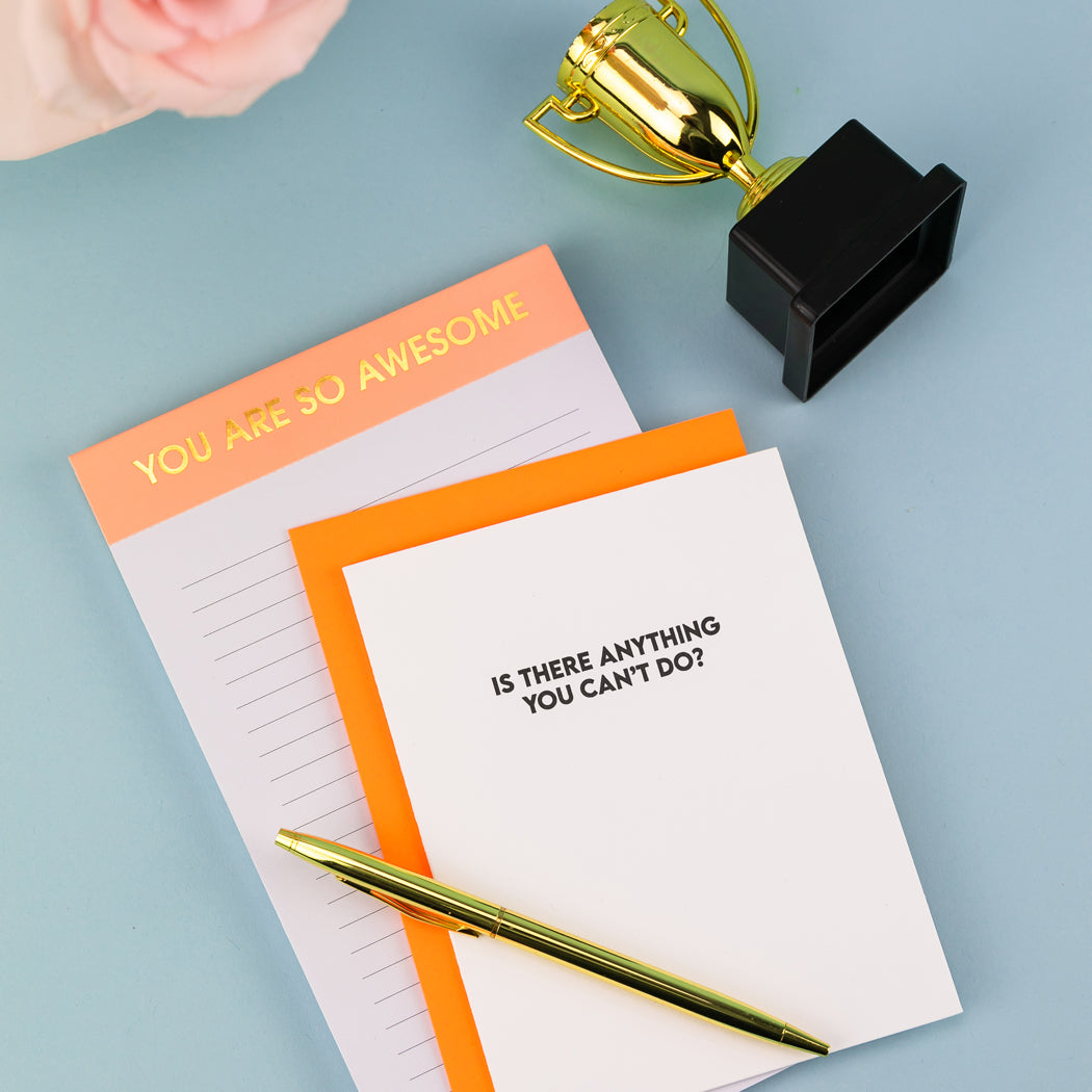 Is There Anything You Can't Do? - Grad/ Congrats/ Everyday - Letterpress Card