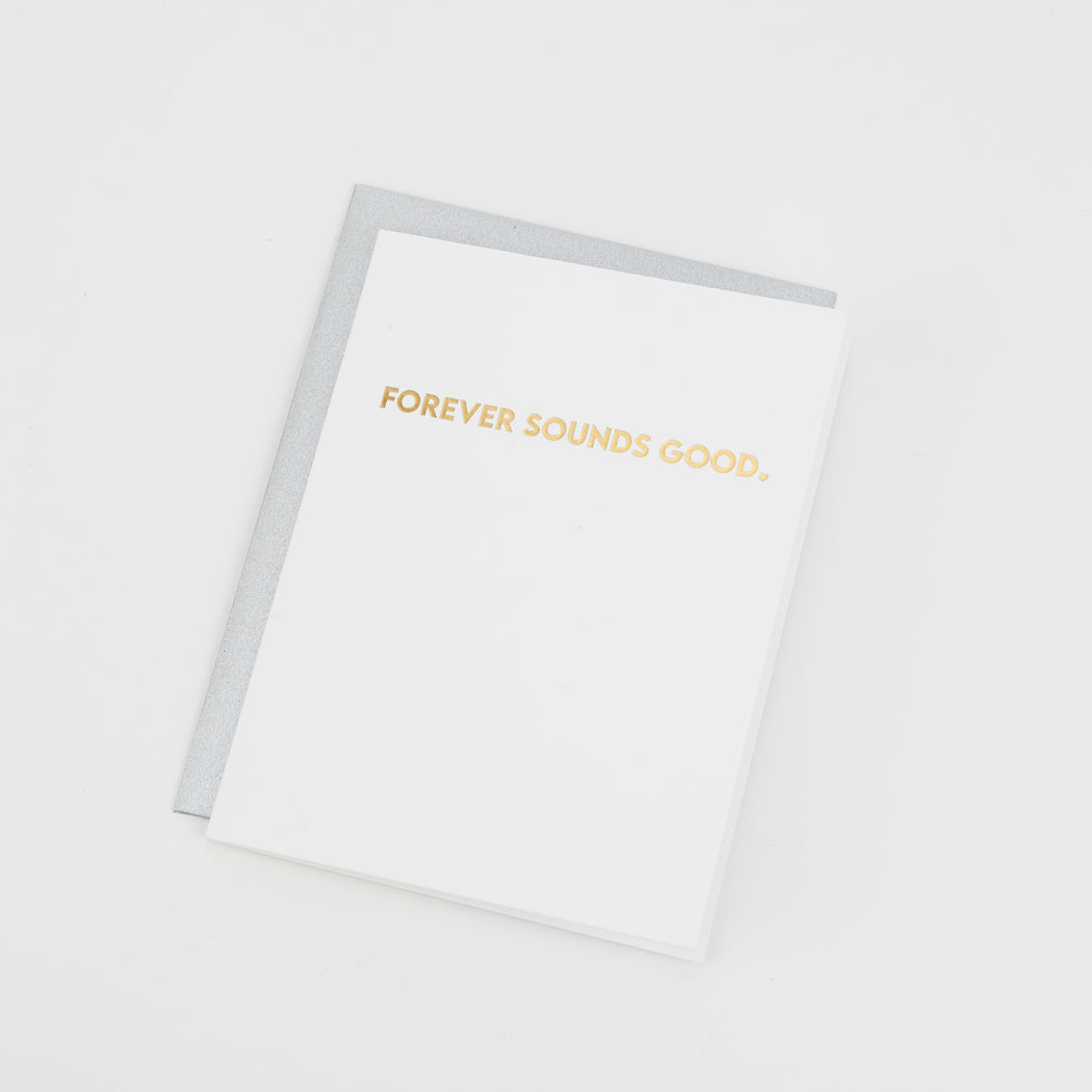 Forever Sounds Good - Love | Anniversary - Letterpress Card