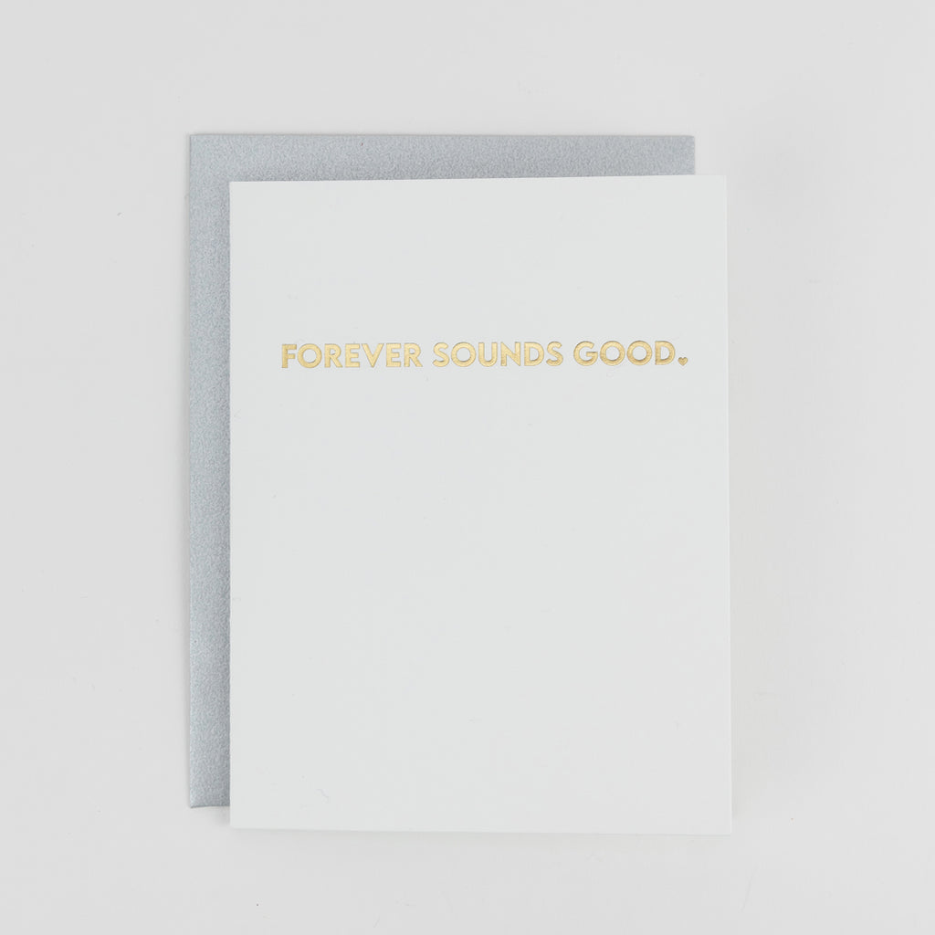 Forever Sounds Good - Love | Anniversary - Letterpress Card