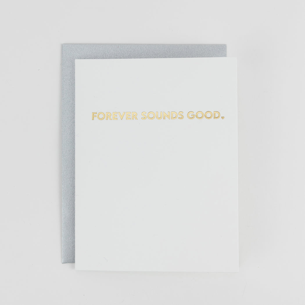 Forever Sounds Good - Love | Anniversary - Letterpress Card