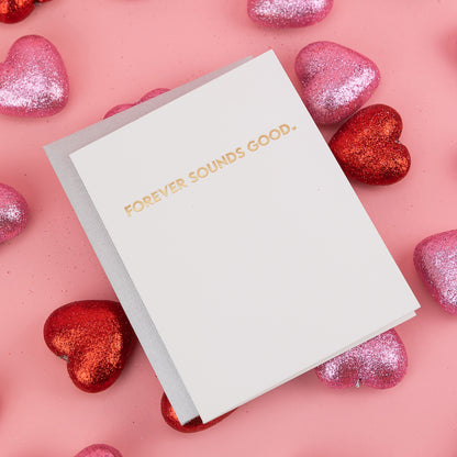 Forever Sounds Good - Love | Anniversary - Letterpress Card