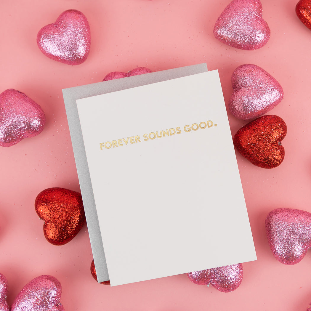Forever Sounds Good - Love | Anniversary - Letterpress Card