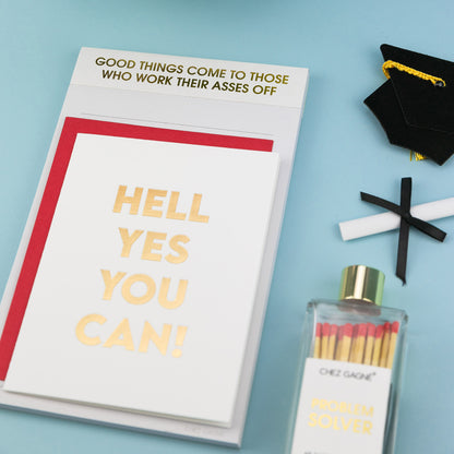Hell Yes You Can - Encouragement Card