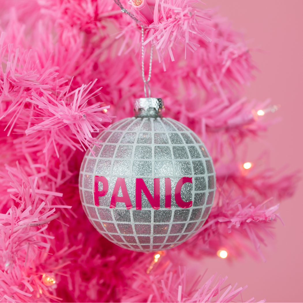 Panic - Disco Ball - Glass Holiday Ornament