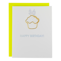 Happy Birthday Candles 30 - Paperclip Letterpress Card