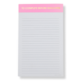 To Complete Before Mahjong - Lined Notepad - Neon Peony