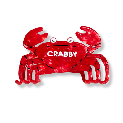 Crabby - Crab - Acetate Hair Claw Clip