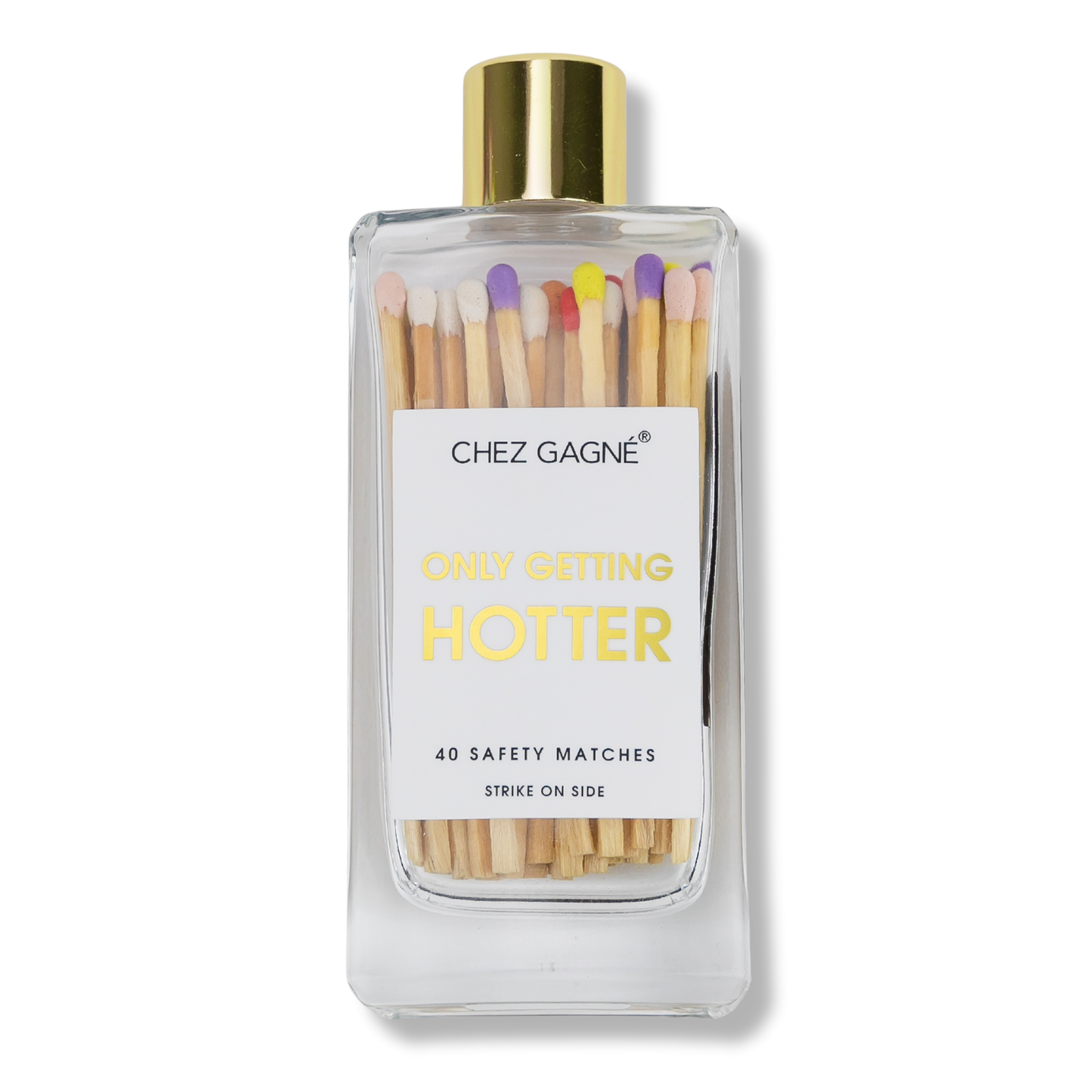 Only Getting Hotter - Glass Bottle Matches - Rainbow