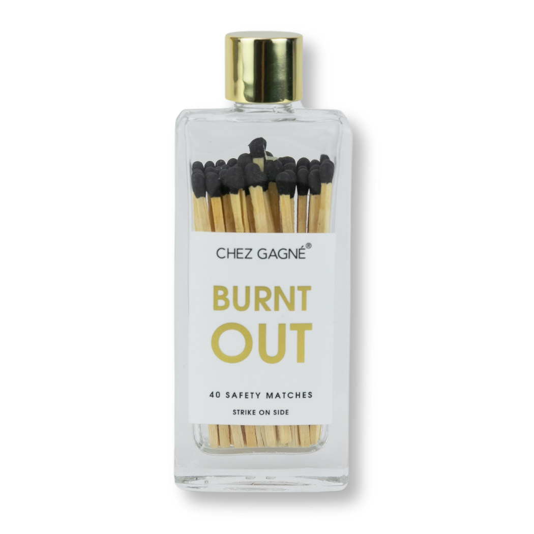 Burnt Out - Glass Bottle Safety Matches