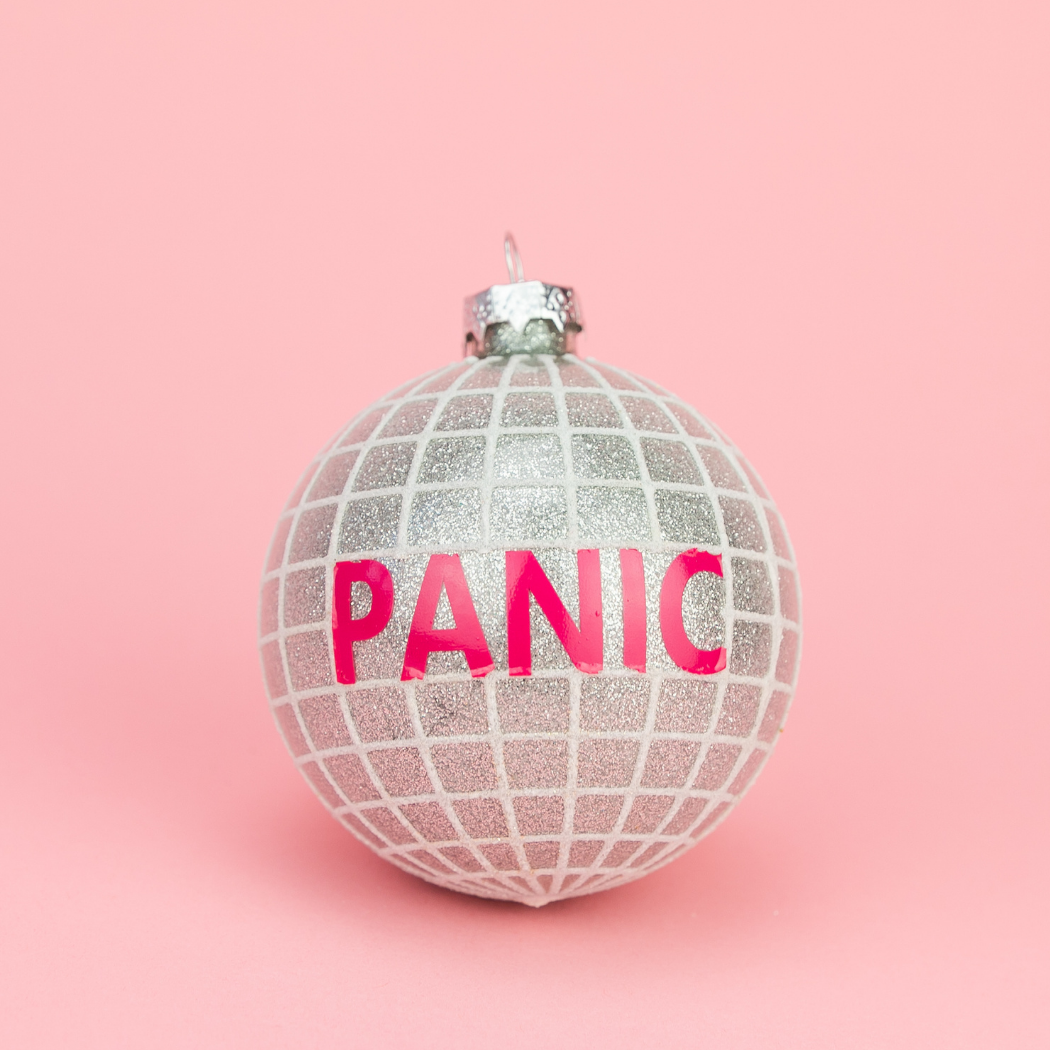 Panic - Disco Ball - Glass Holiday Ornament