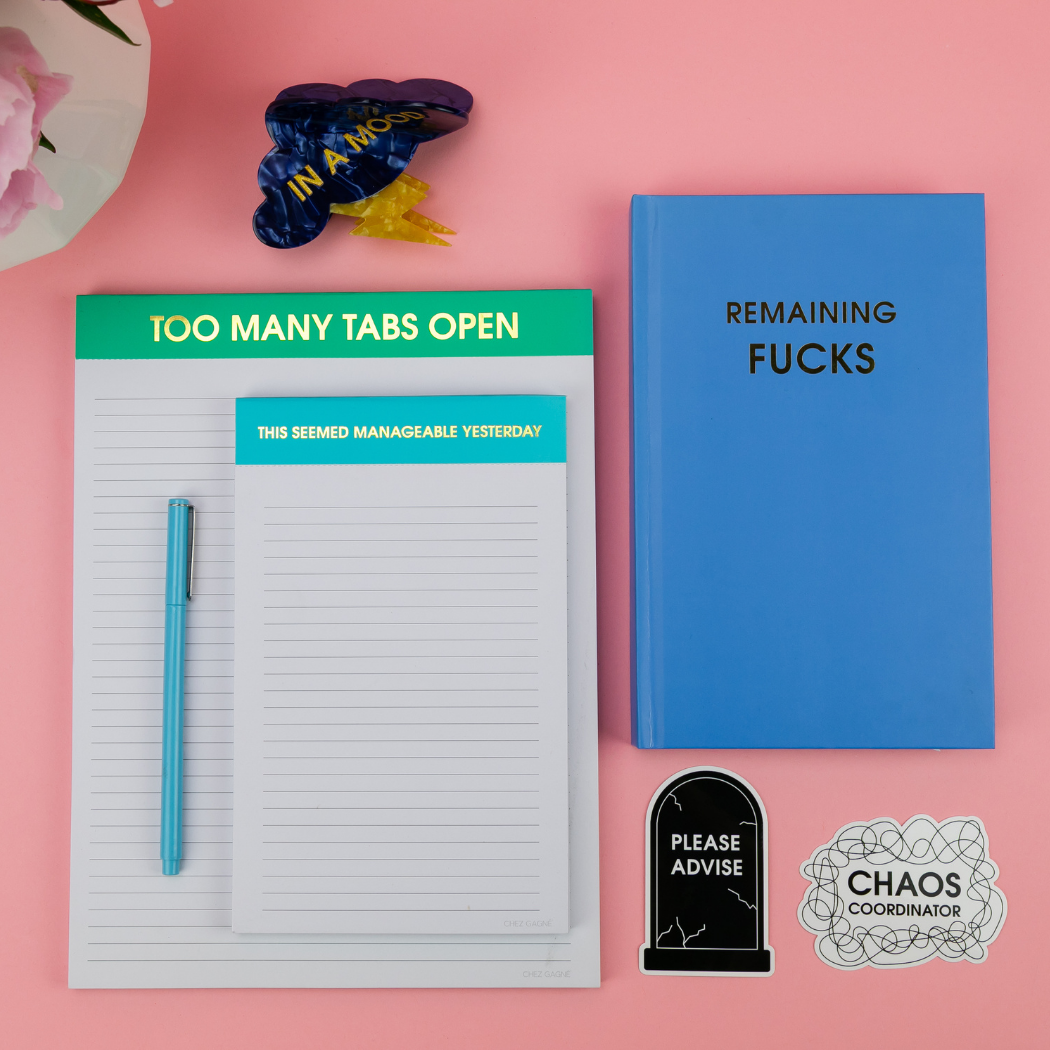 Remaining Fucks - Lake Blue Hardcover Journal