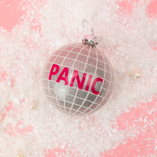 Panic - Disco Ball - Glass Holiday Ornament