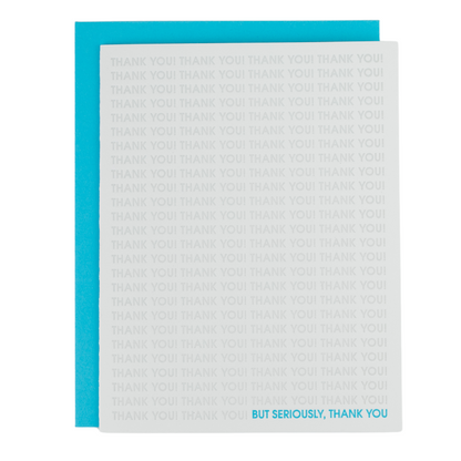 Thank You on Repeat  - Letterpress Card
