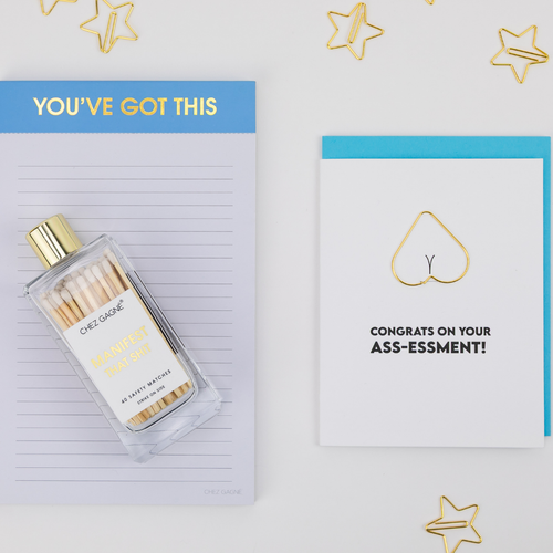 Congrats on Your Ass-essment - Colonscopy Awareness - Giving Back Paperclip Card