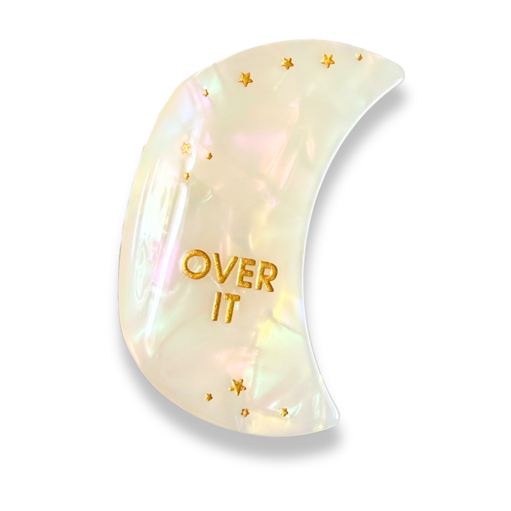 Over It - Crescent Moon - Acetate Hair Claw Clip