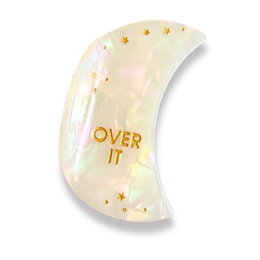 Over It - Crescent Moon - Acetate Hair Claw Clip