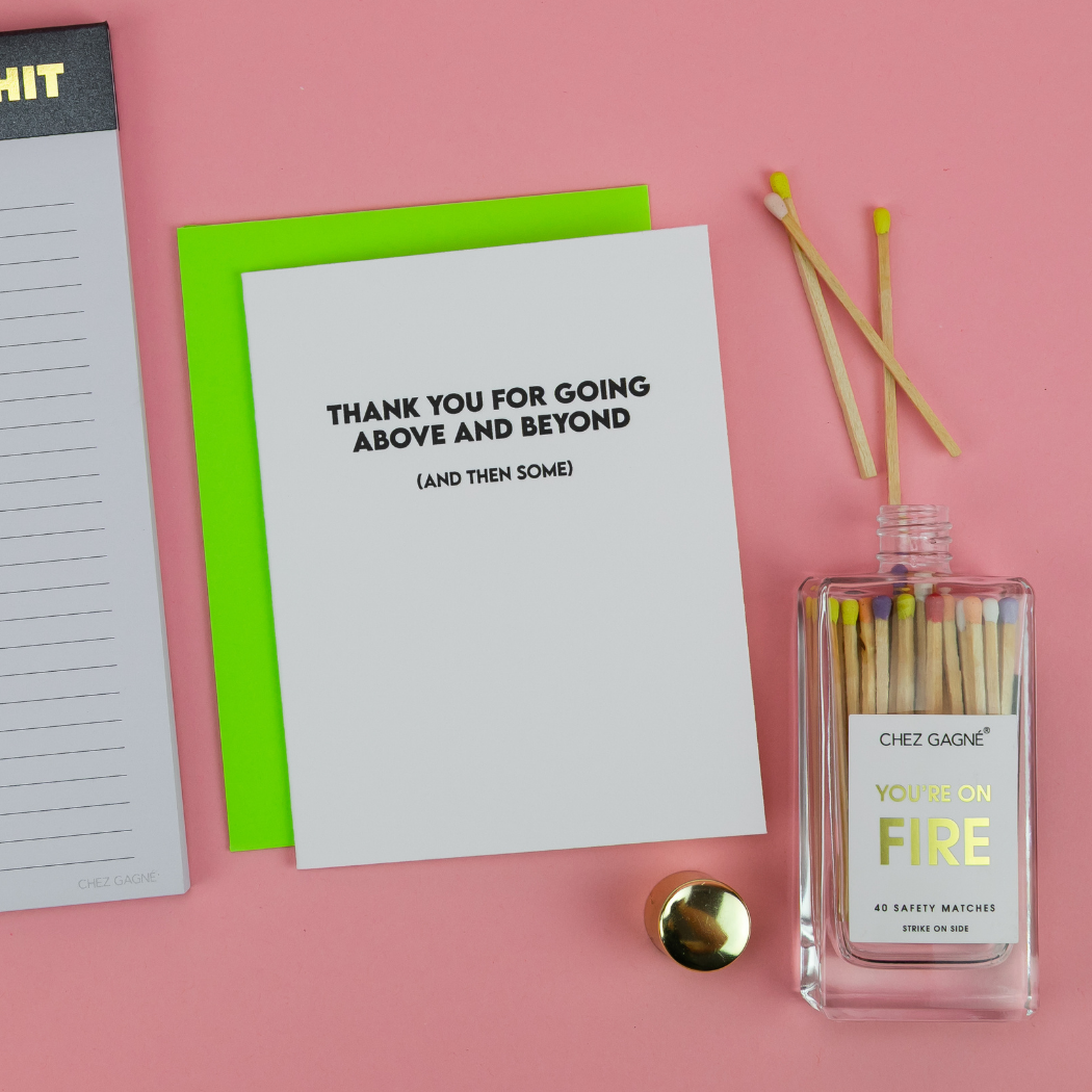 You're on Fire - Glass Bottle Safety Matches