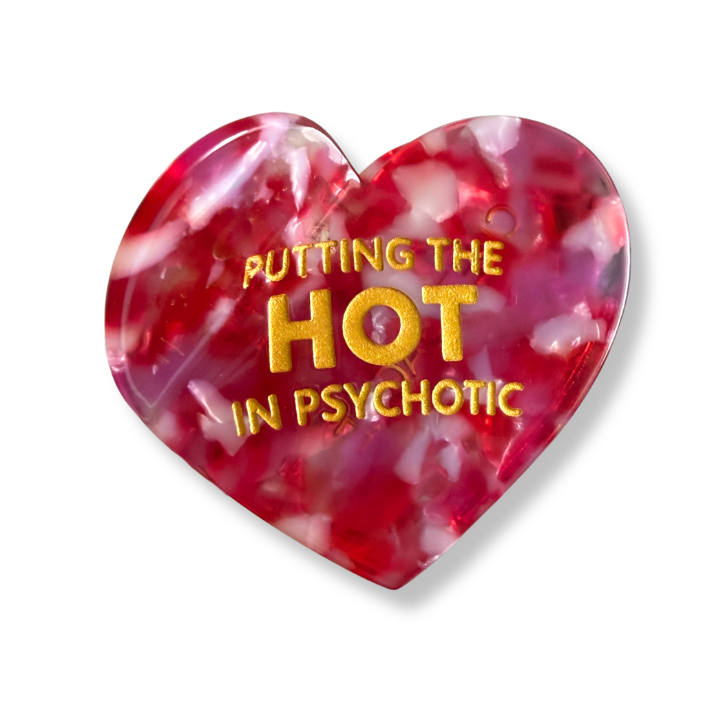 Putting The Hot in Psychotic - Acetate Hair Claw Clip