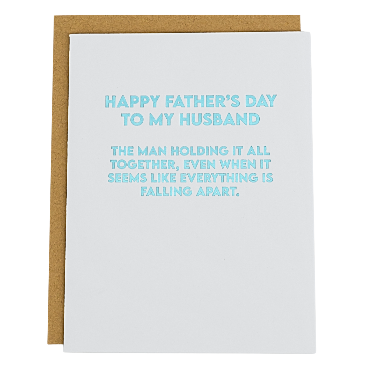 Happy Father's Day to my Husband (man keeping it all together) - Father's Day Card