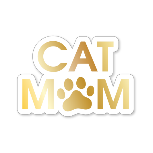Cat Mom - Paw - Vinyl Sticker