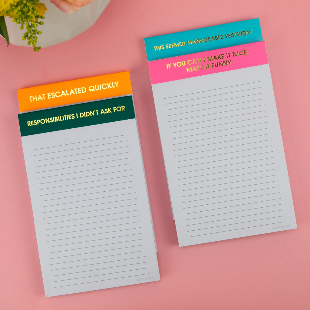Responsibilities I Didn't As For - Lined Notepad - Emerald