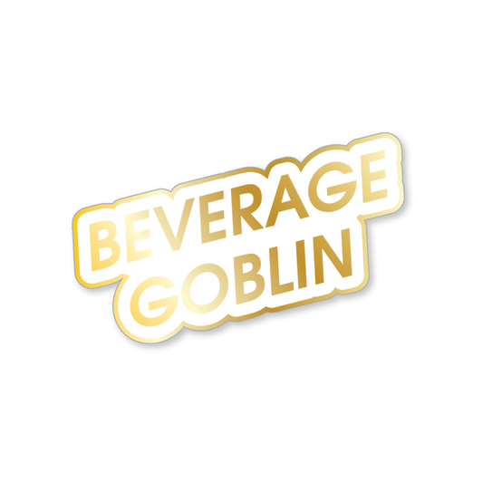Beverage Goblin - Gold - Vinyl Sticker
