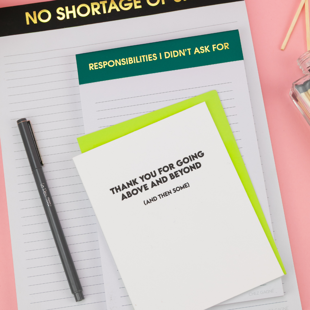 Responsibilities I Didn't As For - Lined Notepad - Emerald