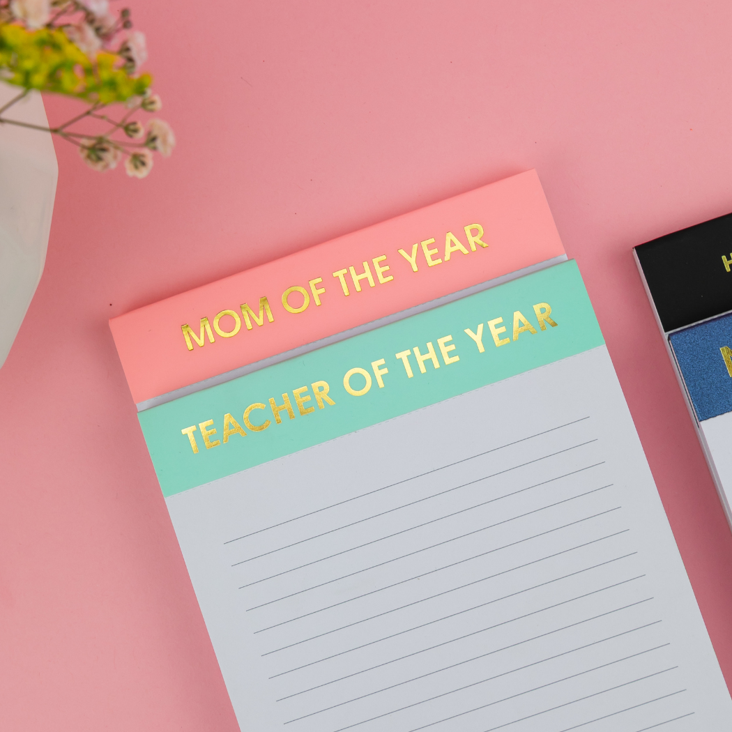 Mom of The Year - Lined Notepad