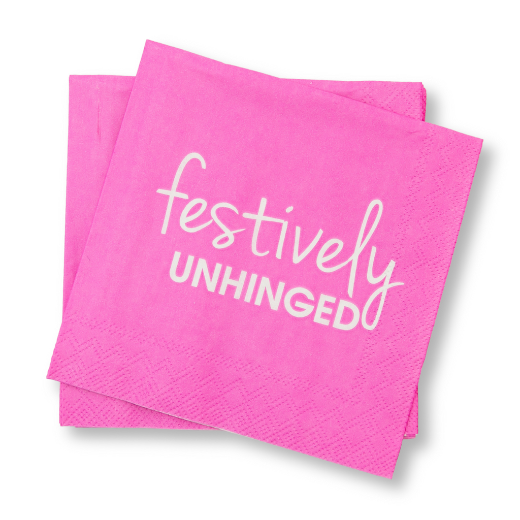 Festively Unhinged - Cocktail Napkins