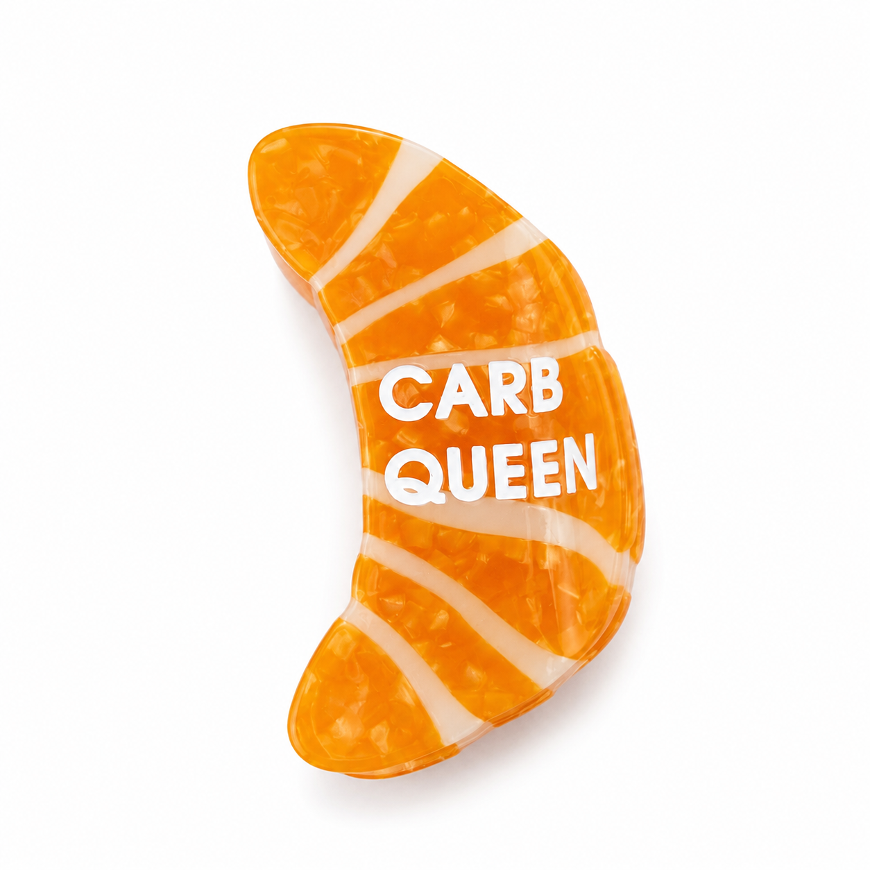 Carb Queen - Croissant - Acetate Hair Claw Clip