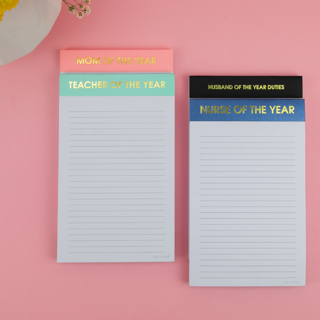 Mom of The Year - Lined Notepad