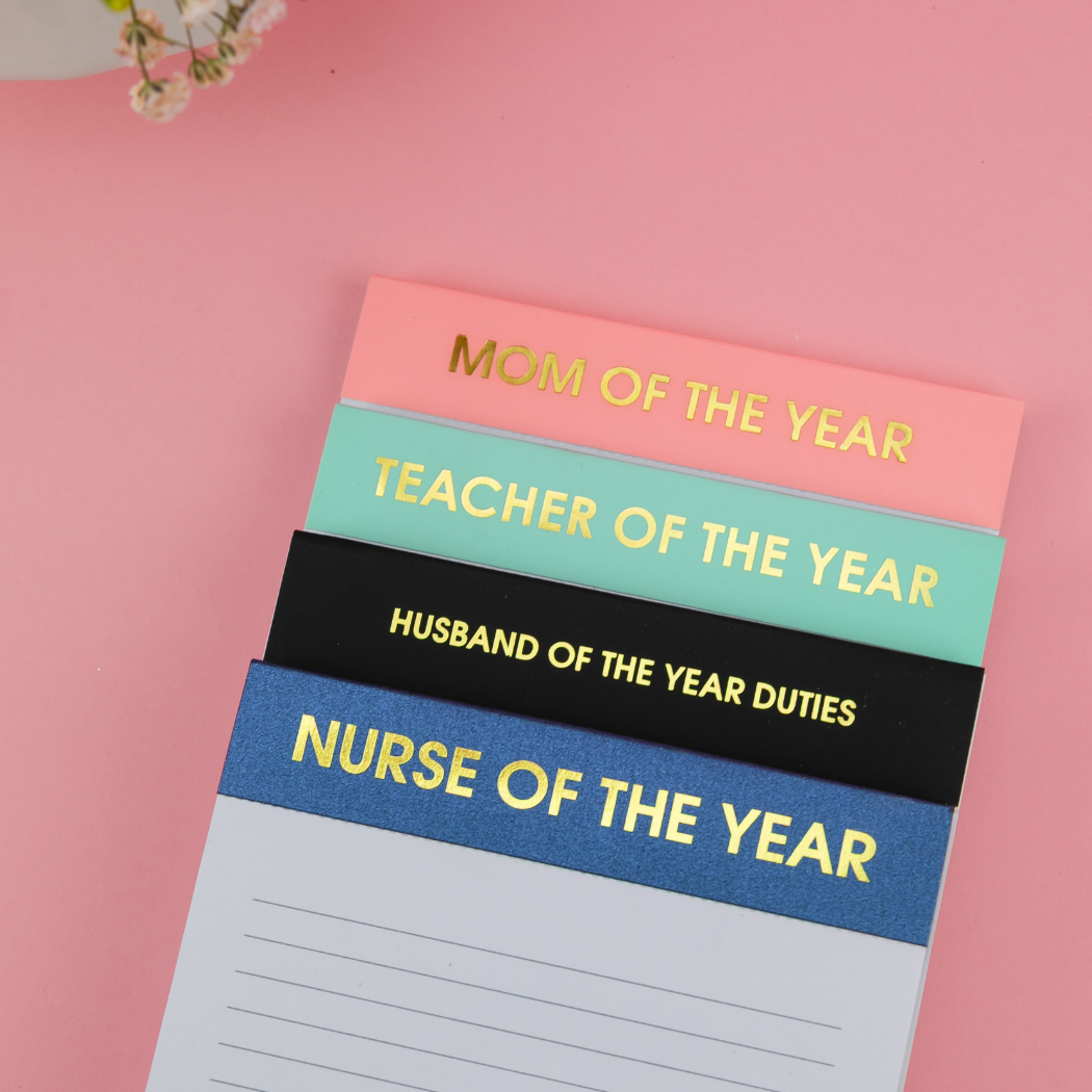 Mom of The Year - Lined Notepad