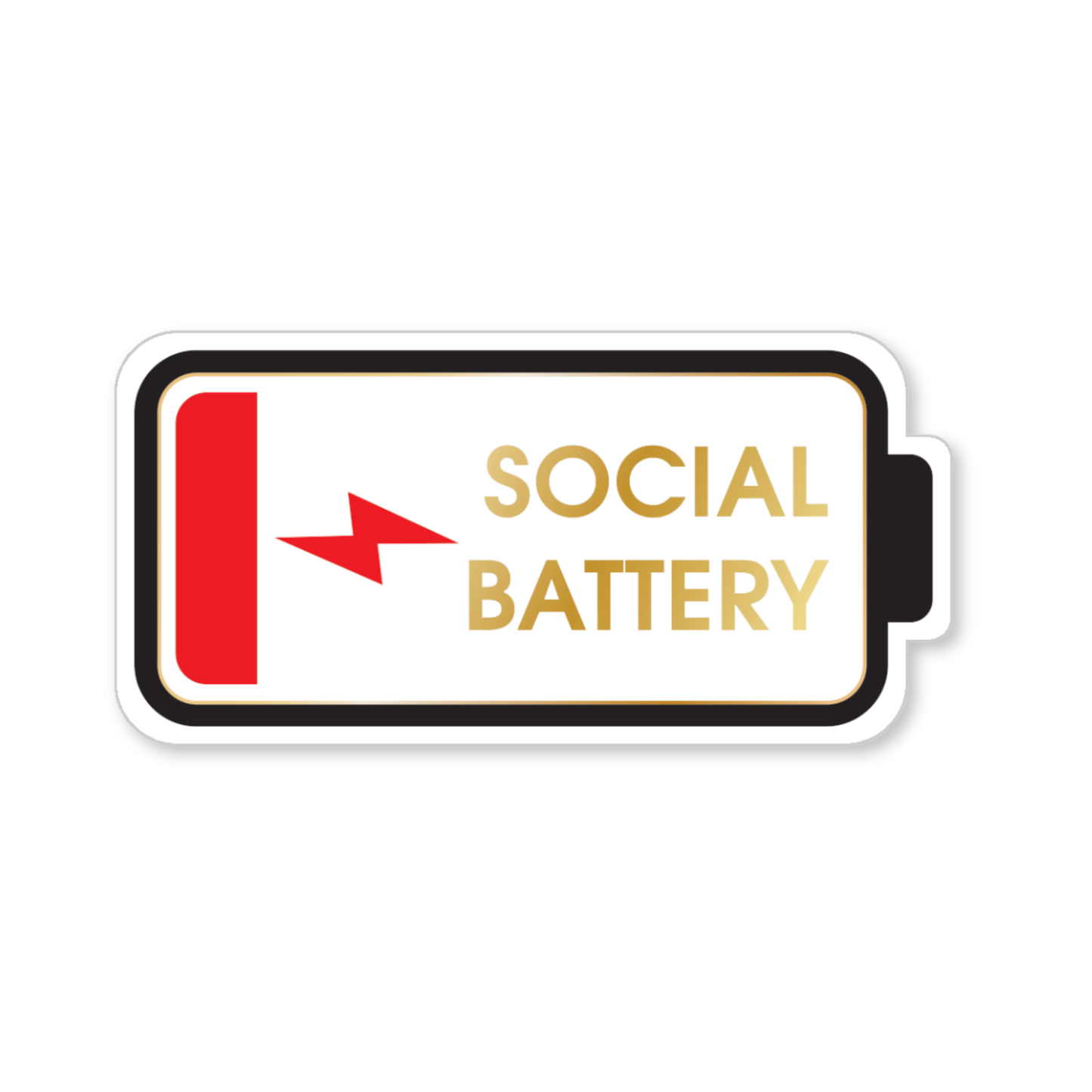 Social Battery - Vinyl Sticker