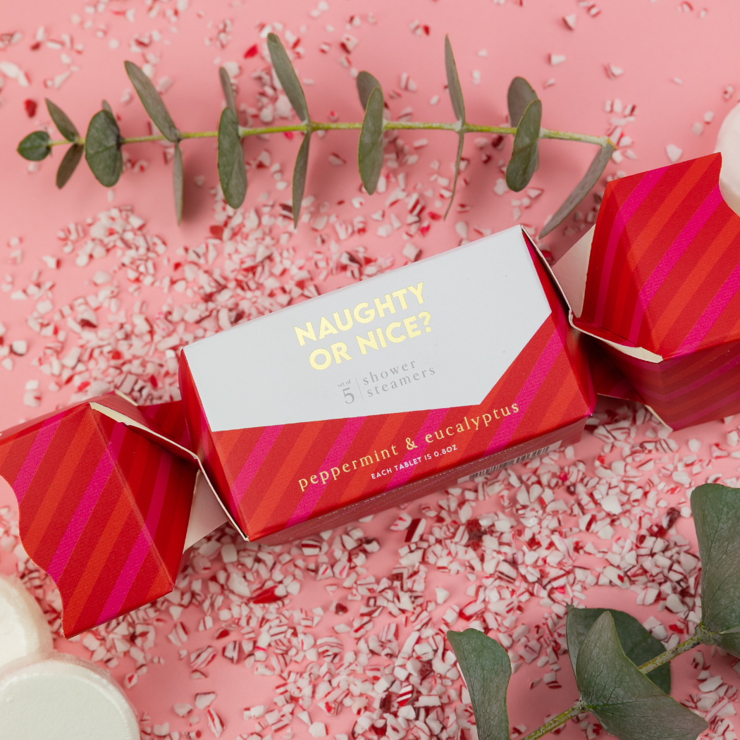 Naughty or Nice? - Mini Shower Steamer Popper - Peppermint Eucalyptus