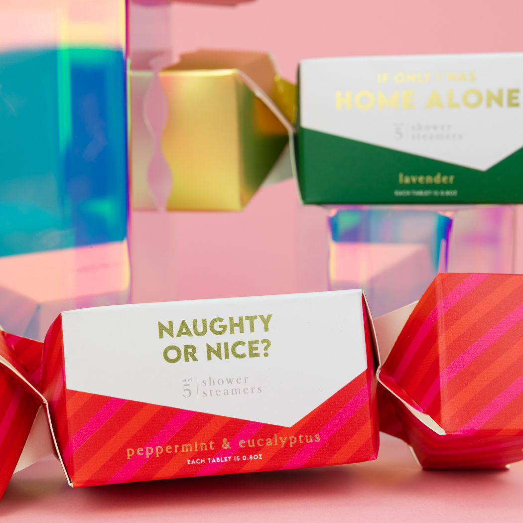 Naughty or Nice? - Mini Shower Steamer Popper - Peppermint Eucalyptus